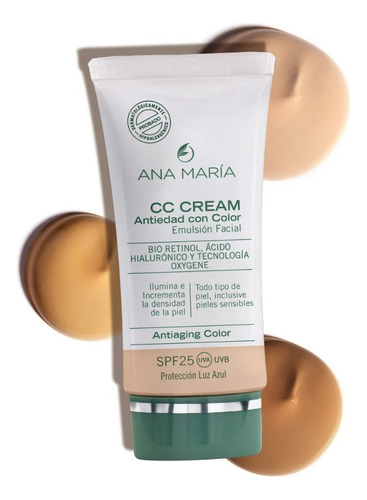 Cc Cream Antiedad Con Color Tono Claro