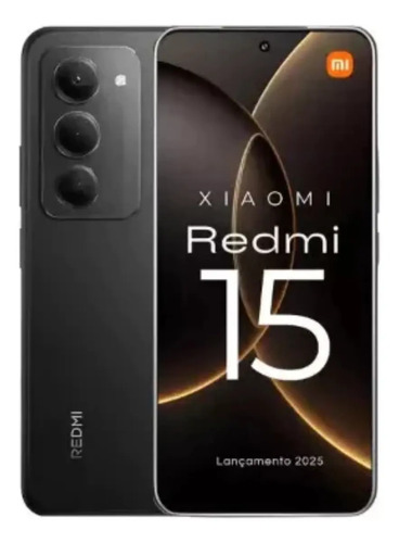 Xiaomi Redmi 15 4g 256gb Preto - Dual Chip