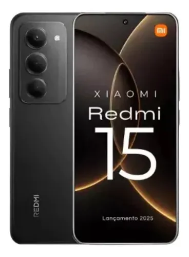 Smartphone Xiaomi Redmi 15 8gb 256gb Tela 6,9 144hz, Bateria 7.000