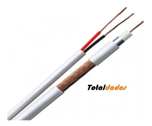 Imagem 3 de 3 de Cabo Coaxial Cftv + Bipolar 4mm 100% Cobre Condutti 100 Mt