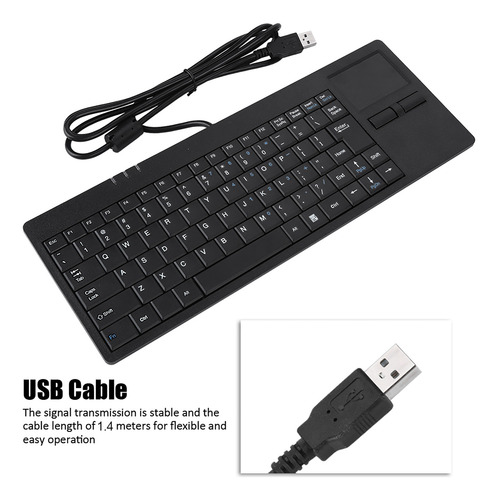 Teclado De 86 Teclas, Usb Com Fio, Tecla De Porta Hub Embuti