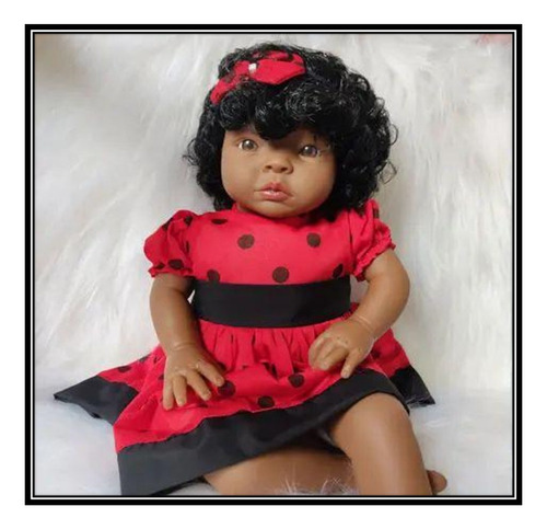 Bebe Reborn Boneca Princesa Menina Pronta + Bolsa Cor Do Cabelos Roupa Creme Cabelo Castanho