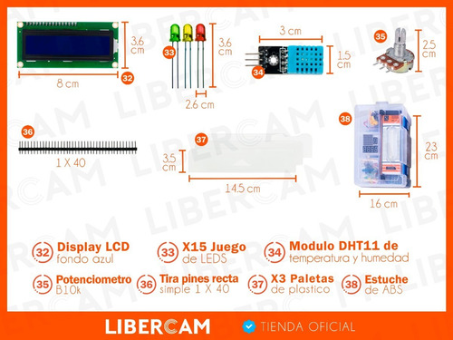 Imagen 8 de 10 de Kit Arduino Uno Para Principiantes Robotica + Estuche