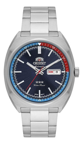 Relógio Orient Automático F49ss032 D1sx Prata/chumbo