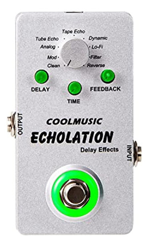 Coolmusic A-de01 ¿pedal De Retardo Digital Echolation Con 9 
