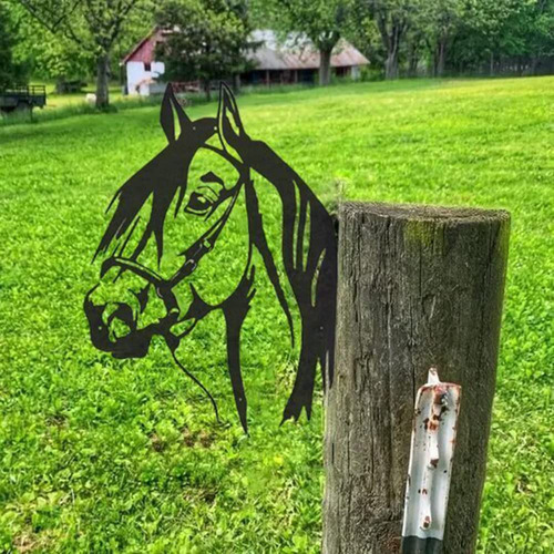 Arte Metal Caballo Espiador Granja Decoracion Aire Libre