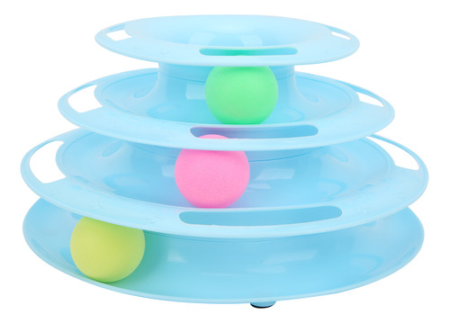 Rompecabezas Rodante Cat Tracks Toys Ball Towers De 3 Torres