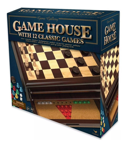 Game House With 12 Classic Games Juego De Mesa 12 En 1