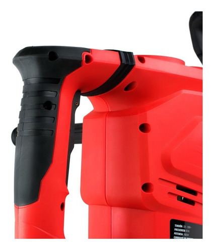 Imagen 3 de 4 de Rotomartillo Omaha RM-50MAX rojo frecuencia de 50Hz con 1600W de potencia 220V-230V