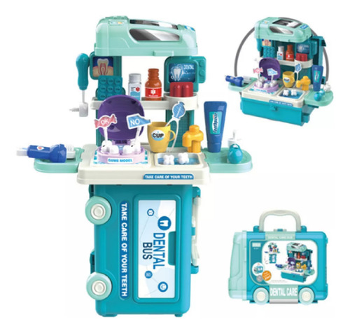 Set 2 Juegos D Cocina Cocinita Parrillada Dentista Doctor