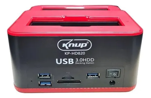 Dock Station Case Hd Sata Pendrive Sd Usb 3.0 Knup Kp-hd820 Menor preço em Dock Station Case Hd Sata Pendrive Sd Usb 3.0 Knup Kp-hd820