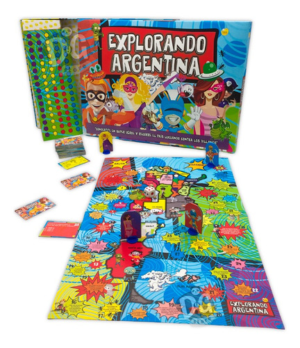 Juego De Mesa Niños Explorando Argentina Tablero Recorrido