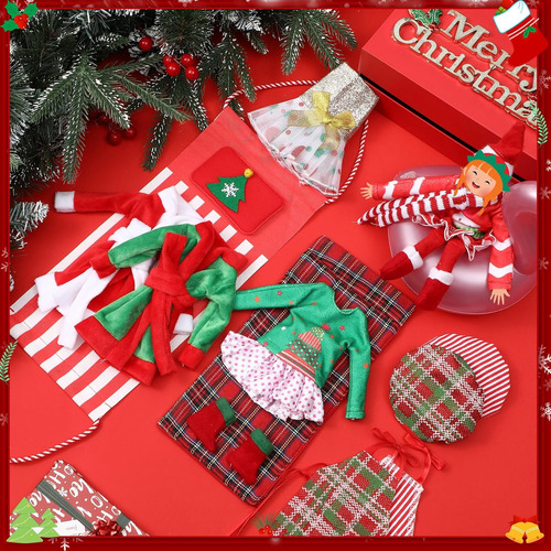Set De 20 Accesorios Muñecos Elfos De Navidad Incluye ...