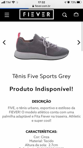 Tênis Fiever Feminino - Cinza E Pink