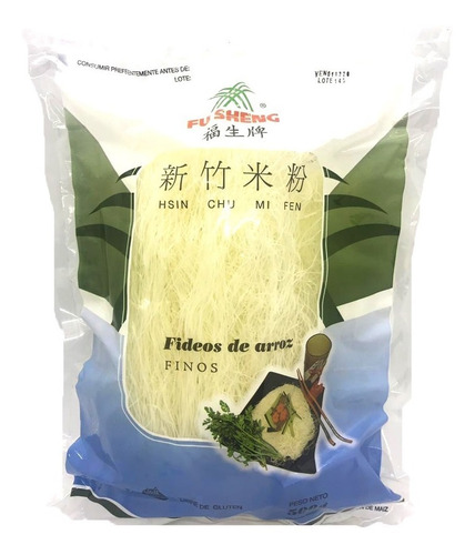Imagen 2 de 6 de Pack 5u Fideos De Arroz Finos Celiacos 500 Gr