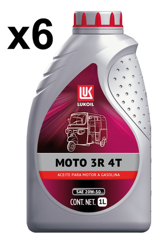 Lukoil Moto 3r 4t Sae 20w-50 Aceite De Motor Para Trimotos 