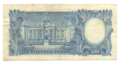 Billete Mn San Martín Joven 500 Pesos 2099 Palarea Num Rojos