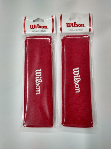 2 Pack Bandanas Wilson Banda Para Cabeza Rojas