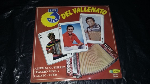 Los 3 Ases Del Vallenato Lisandro Meza Calixto Alfredo Lp 