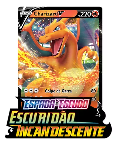 Carta Pokemon Charizard V Português 19/189 Card Original Copag