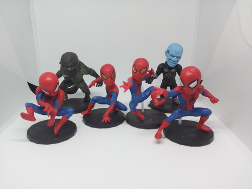 Set De  6 Minifiguras De Spiderman