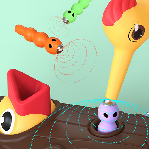 Juego De Pájaros Carpinteros Para Atrapar Gusanos En El Tall