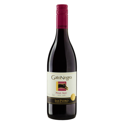 Imagem 1 de 3 de Vinho tinto seco Pinot noir Gato Negro 2016 adega San Pedro 750 ml