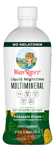 Maryruths Night Multimineral 946 ml sabor a Ananá