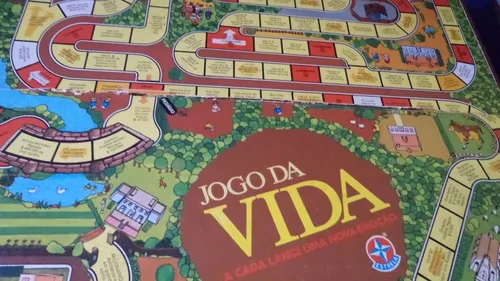 Estrela Jogo Da Vida Tabuleiro Em Couro - Usado