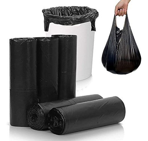 Bolsas De Basura Extra Gruesas Color Negro 5 Rollos