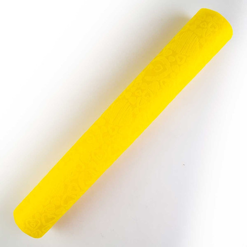 Papel Decorativo Texturizado 9.14m Selanusa Color Amarillo Corazones