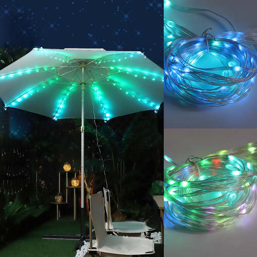 Cadena De Luces Led Para Sombrilla, Cadena De Luces Led Para