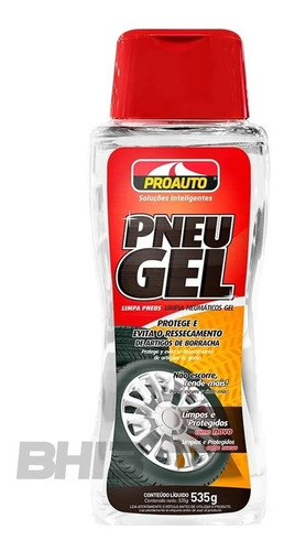 Limpa Pneus Gel Proauto Carro Moto - 535g