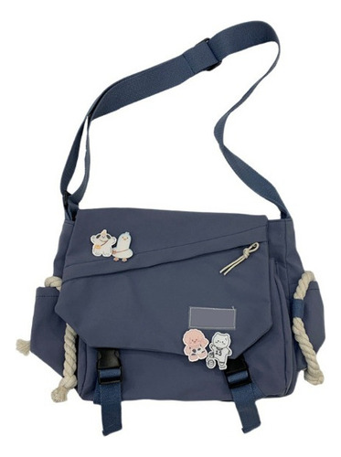 Saco De Mensajero De Nylon Mujer Mochila Coreana, Kawaii [u]