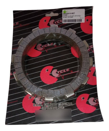 Discos De Clutch Dr650 8 Piezas Marca Cycle 