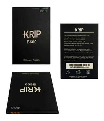 Bateria Krip K6 B600 30d Certificada Garantia Tienda Chacao
