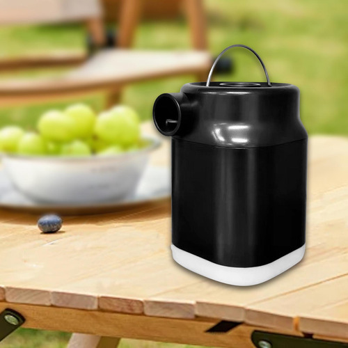 Bomba De Aire Eléctrica Compacta Para Equipos Negro