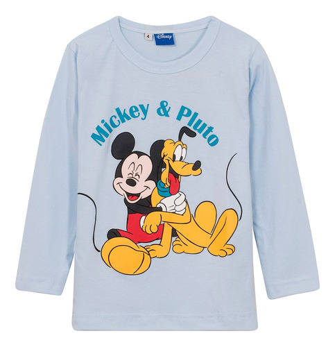 Remera Niños - Mickey & Pluto - Licencia Original Disney