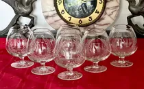 Comprar Copas Coñac Licor Cristal Tallado Napoleón X 6