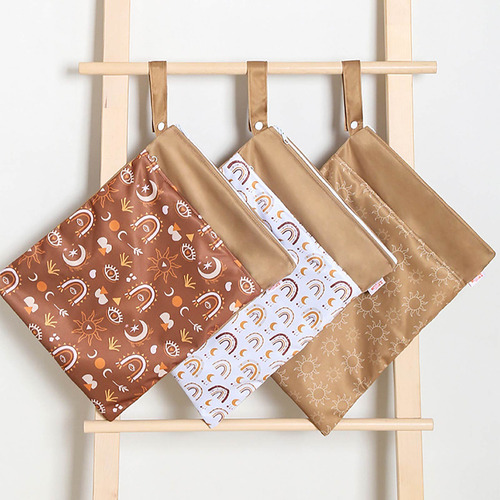 Bolsa Colgante Con Cremallera De Doble Capa Para Guardar Pañ