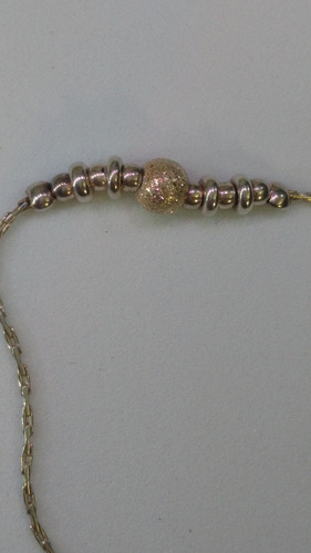Imagen 10 de 10 de Pulsera Dama Plata .925, Tejido Fino Usada, Buena Condición