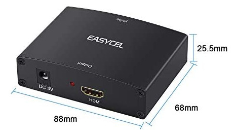 Convertidor De Componente Easycel A Hdmi Con Cable Hdmi De 1