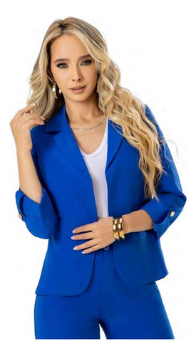 Abrigo Chaqueta De Moda Elegante Para Mujer Blazer 8398 Ka