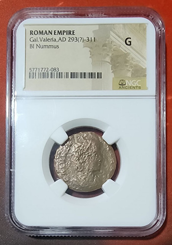 Moneda Antigua Romana De Colección Certificada Ad 293-311