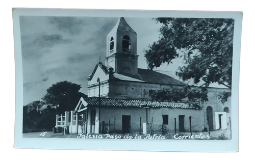 Antigua Tarjeta Postal Paso De La Patria Corrientes (Usado)