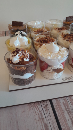 Shots Dulces Postres En Vasos Descartables