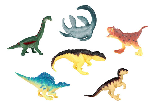 Figuras De Dinosaurios, Juguetes Para Niños 6 Piezas Un