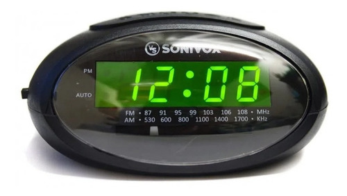 Radio Fm Reloj Despertador Parlante Usb Recargable Sonivox