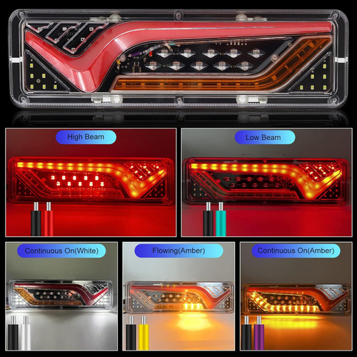 Nwpangu Iluminación Trasera Led Para Camión De 12 V 24 V, Lá