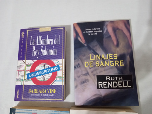 4 Libros Ruth Rendell Barbara Vine Bodas De Azufre Simisola (Usado)